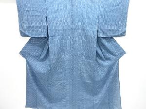 未使用品　駒絽菱模様小紋着物